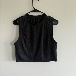 SHEIN Sleek Black Sleeveless Top